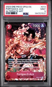 Portgas.D.Ace (Parallel) OP02-013 (Paramount War) — PSA 9