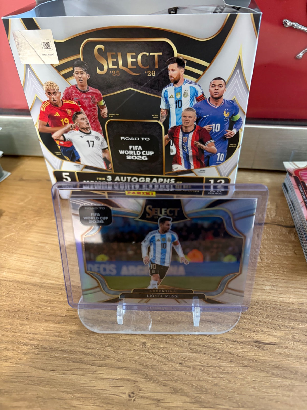 Messi Argentina field level WC Panini select