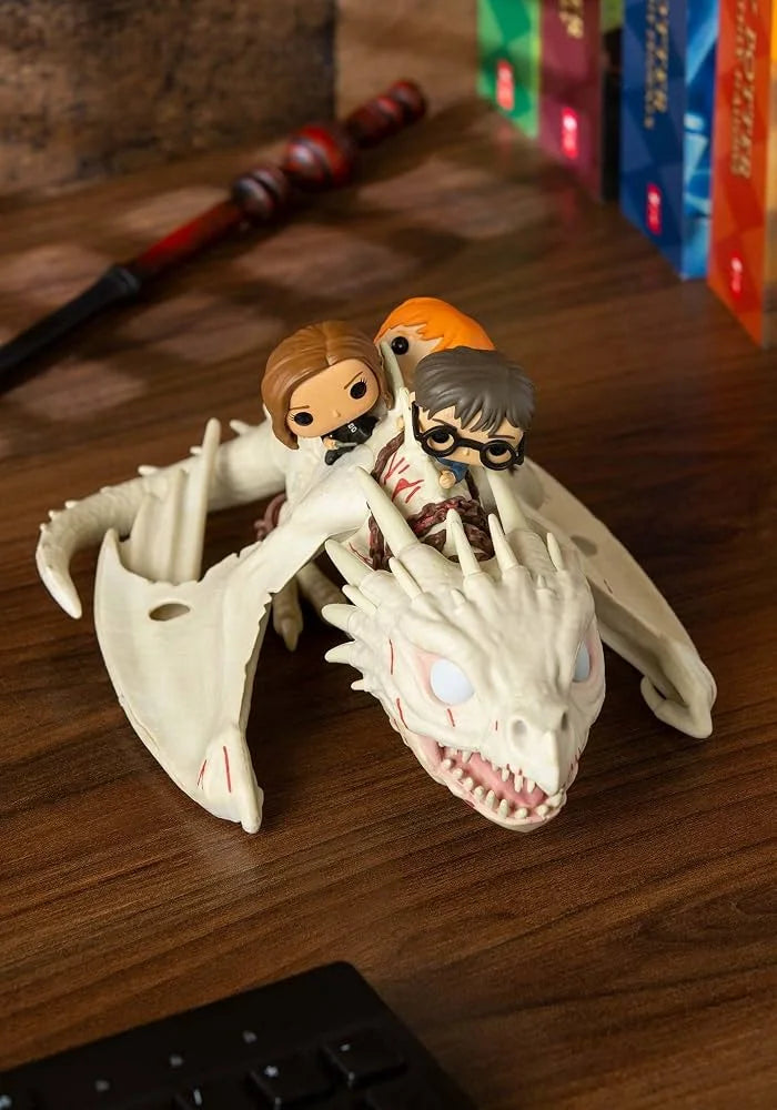 Funko Pop! Rides Ukrainian Ironbelly With Harry, Ron, & Hermione #93