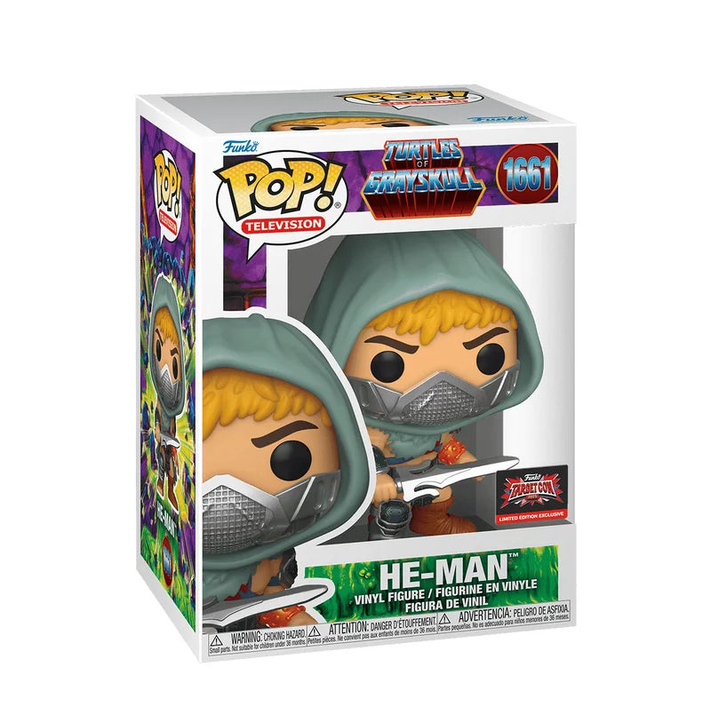 Funko Pop! Television - Turtles Of Grayskull He-Man #1661: Target Con 2025 Limited Edition Exclusive