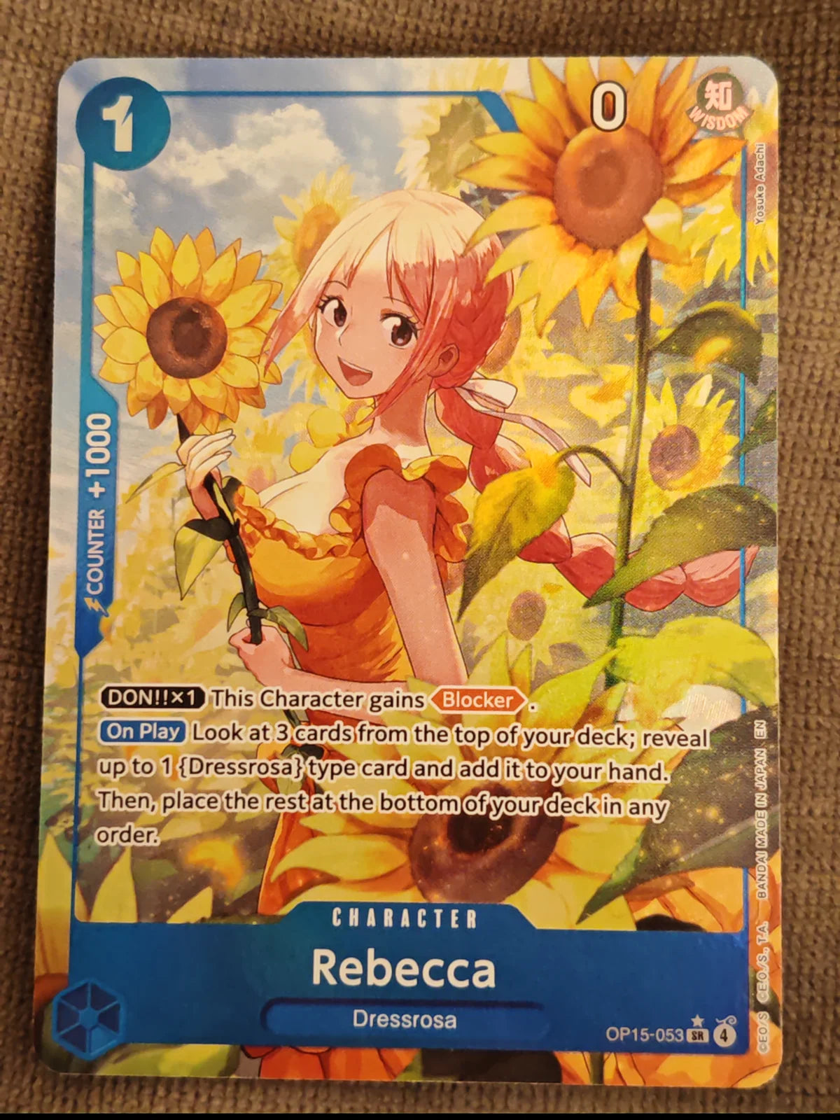 Rebecca (OP15-053) (Alternate Art) (Adventure on Kami's Island)