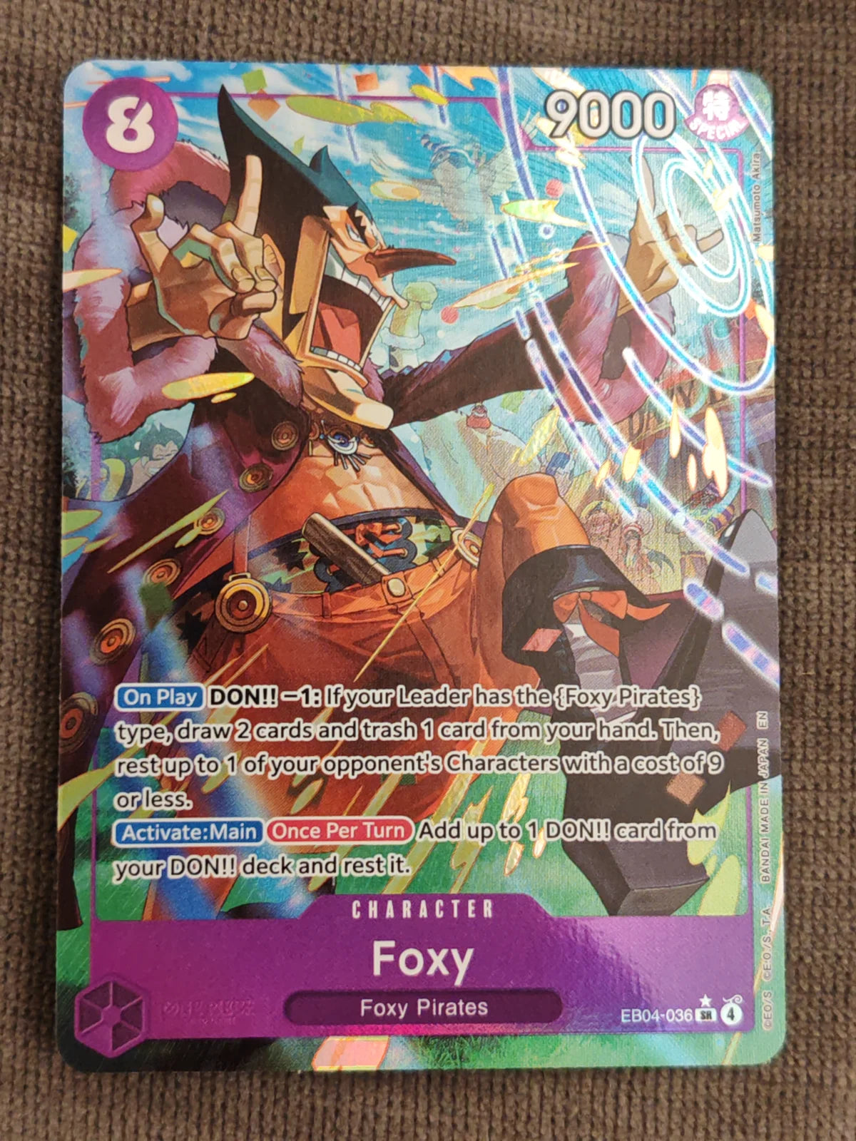 Foxy (Alternate Art) EB04-036 (The Azure Sea's Seven)