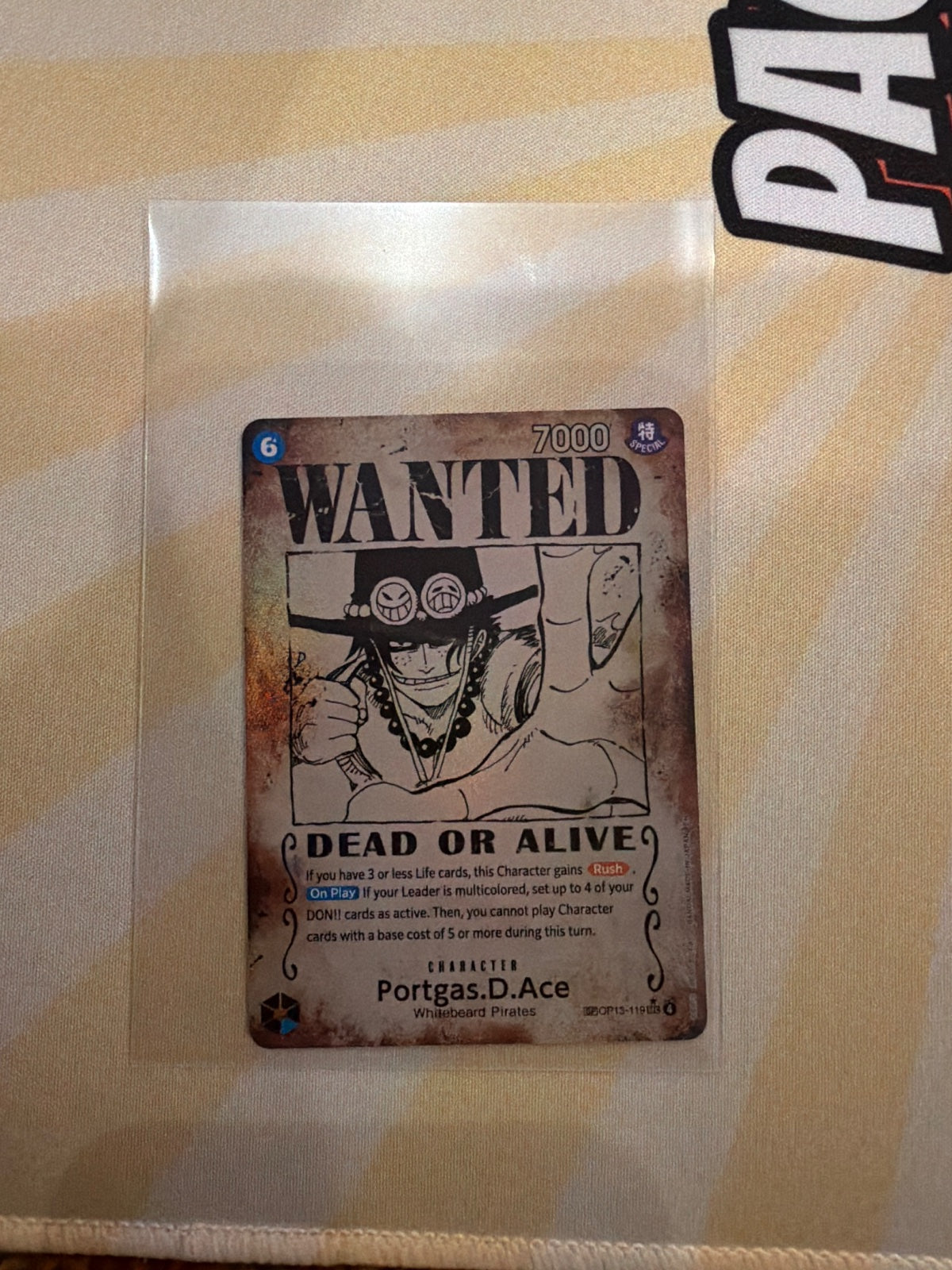 Portgas.D.Ace (119) (Wanted Poster) OP13-119 (Carrying On His Will)