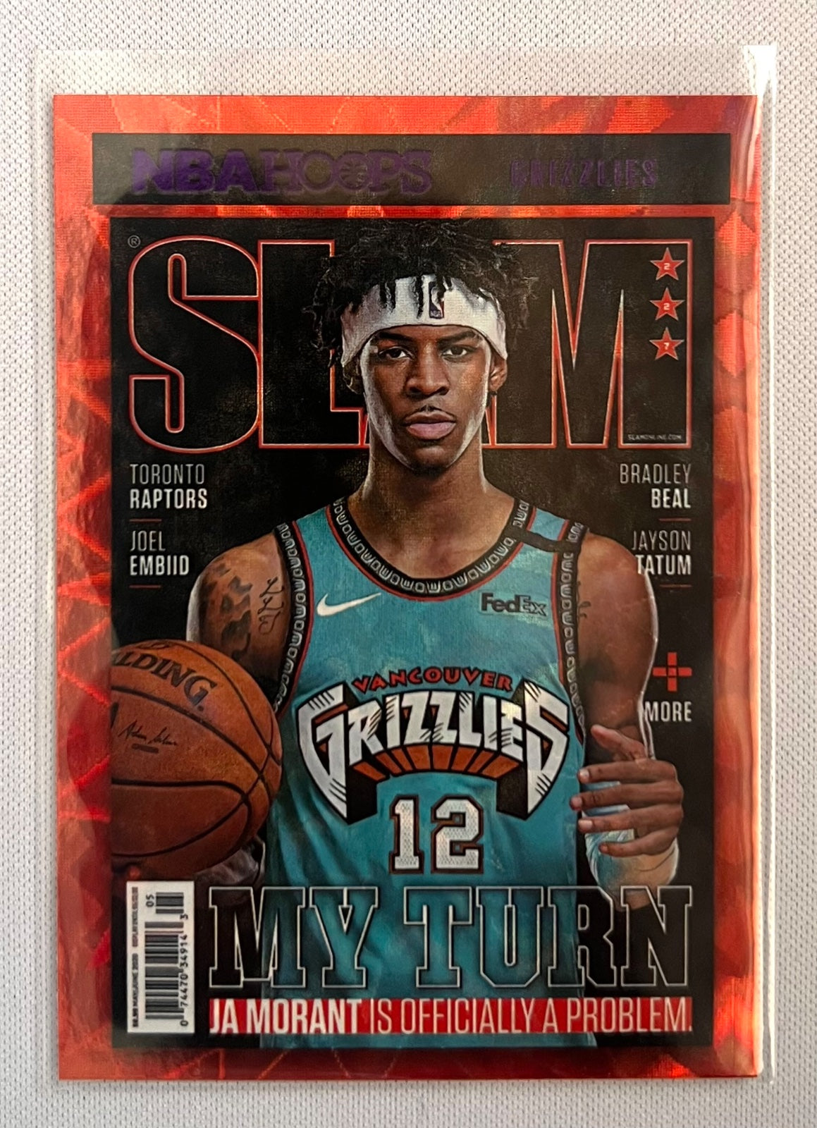 2020-21 NBA HOOPS Ja Morant Purple Explosion SLAM