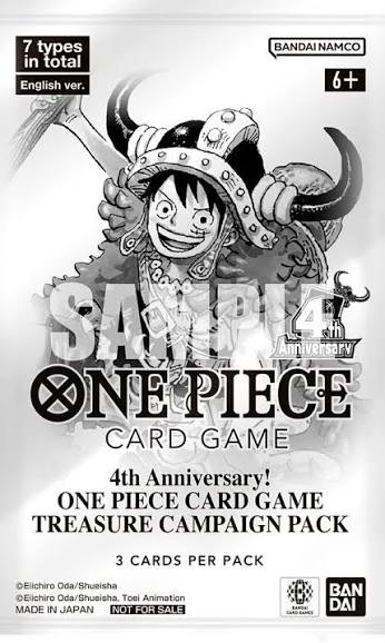 4TH Anniversary Treasure Campaign Pack -3 Cards English SEALED