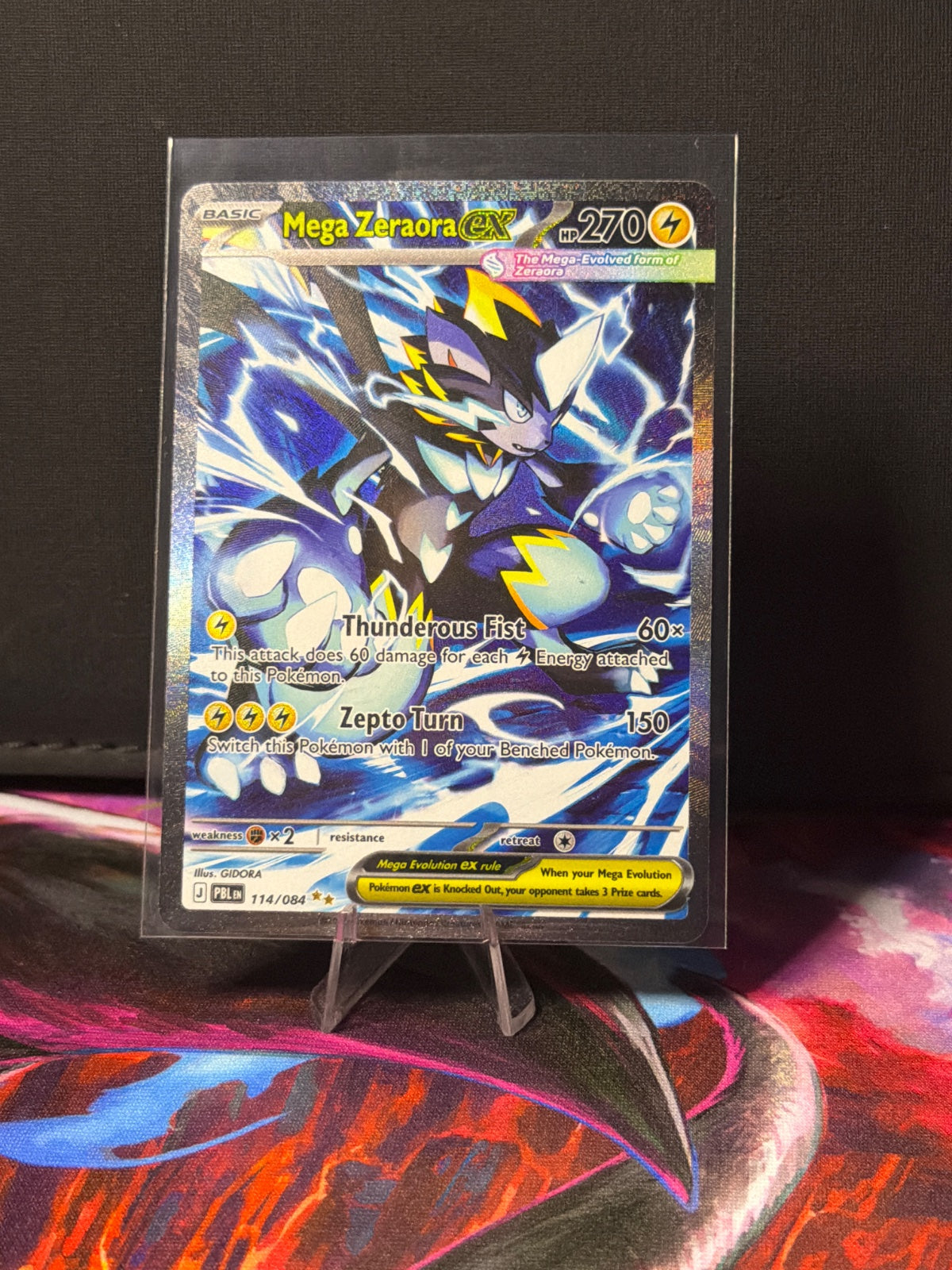 Mega Zeraora ex 114/084 (Pitch Black)