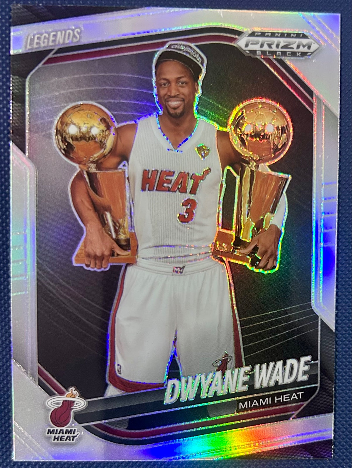 Dwyane Wade 2024-25 Panini Prizm Black Legends Silver Prizm