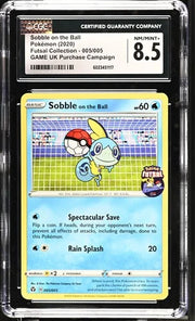 Sobble on the Ball (Pokemon Futsal) 005/005 (Miscellaneous Cards & Products) — CGC 8.5