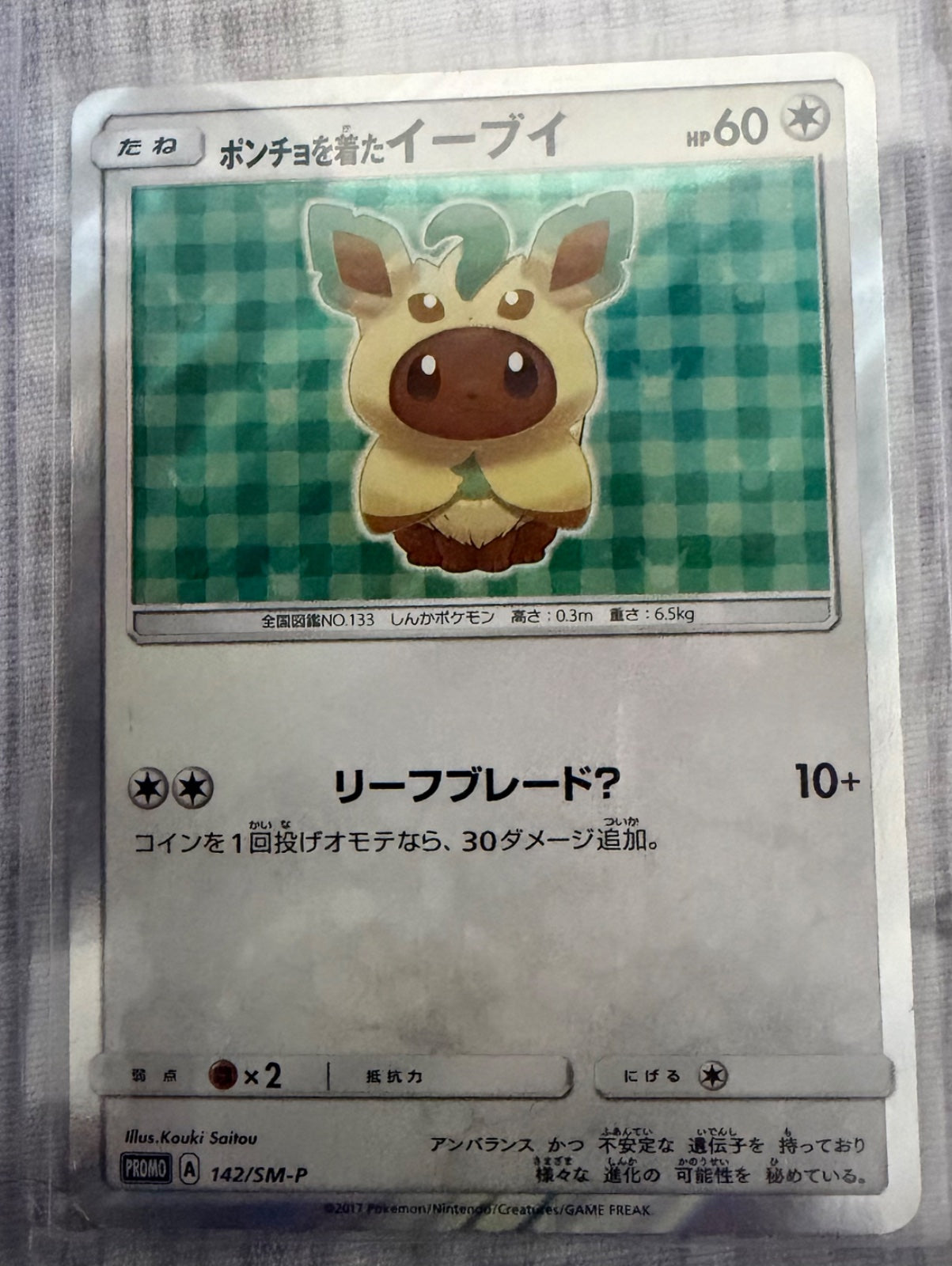Poncho Eevee (JP) 142/SM-P (Sun & Moon Promos (JP))