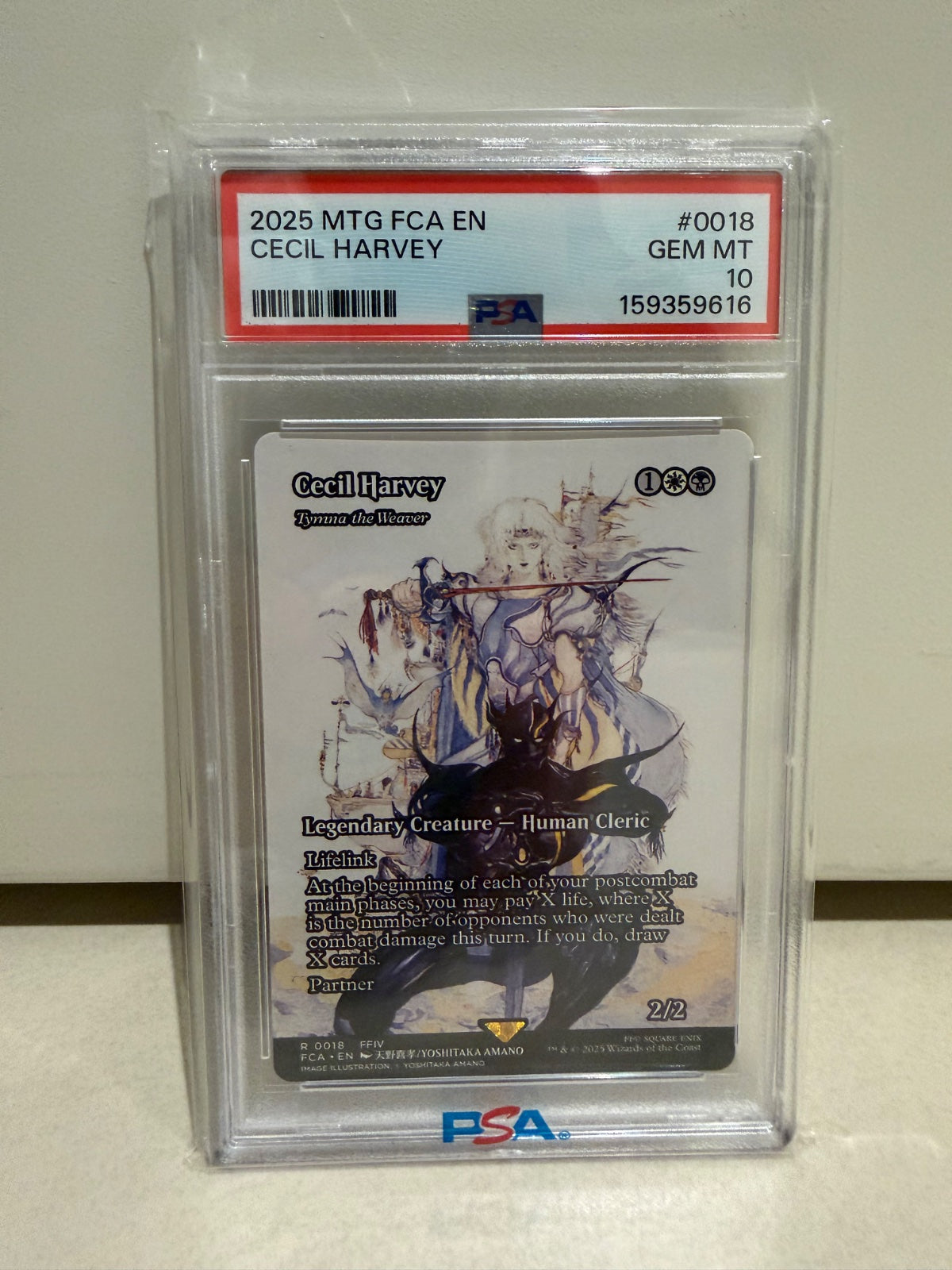 Cecil Harvey Tymna the Weaver - Tymna the Weaver (Showcase) 18 · Normal (Universes Beyond: FINAL FANTASY: Through the Ages) — PSA 10 - NON-FOIL
