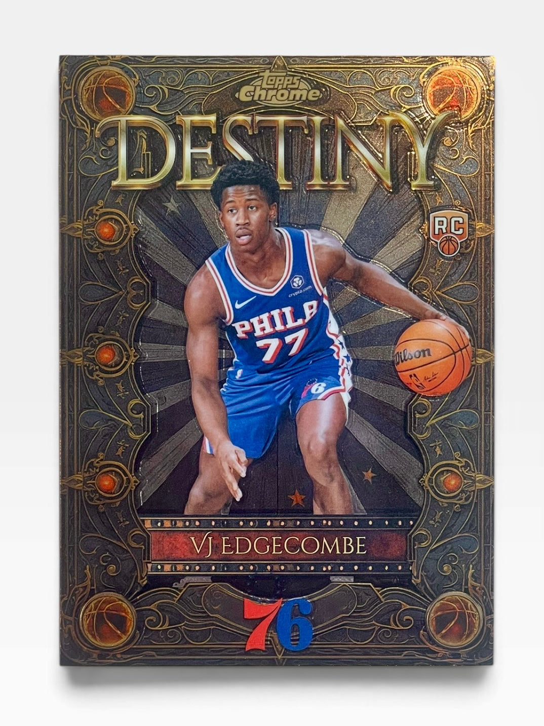 2025-26 Topps Chrome Vj Edgecombe Destiny