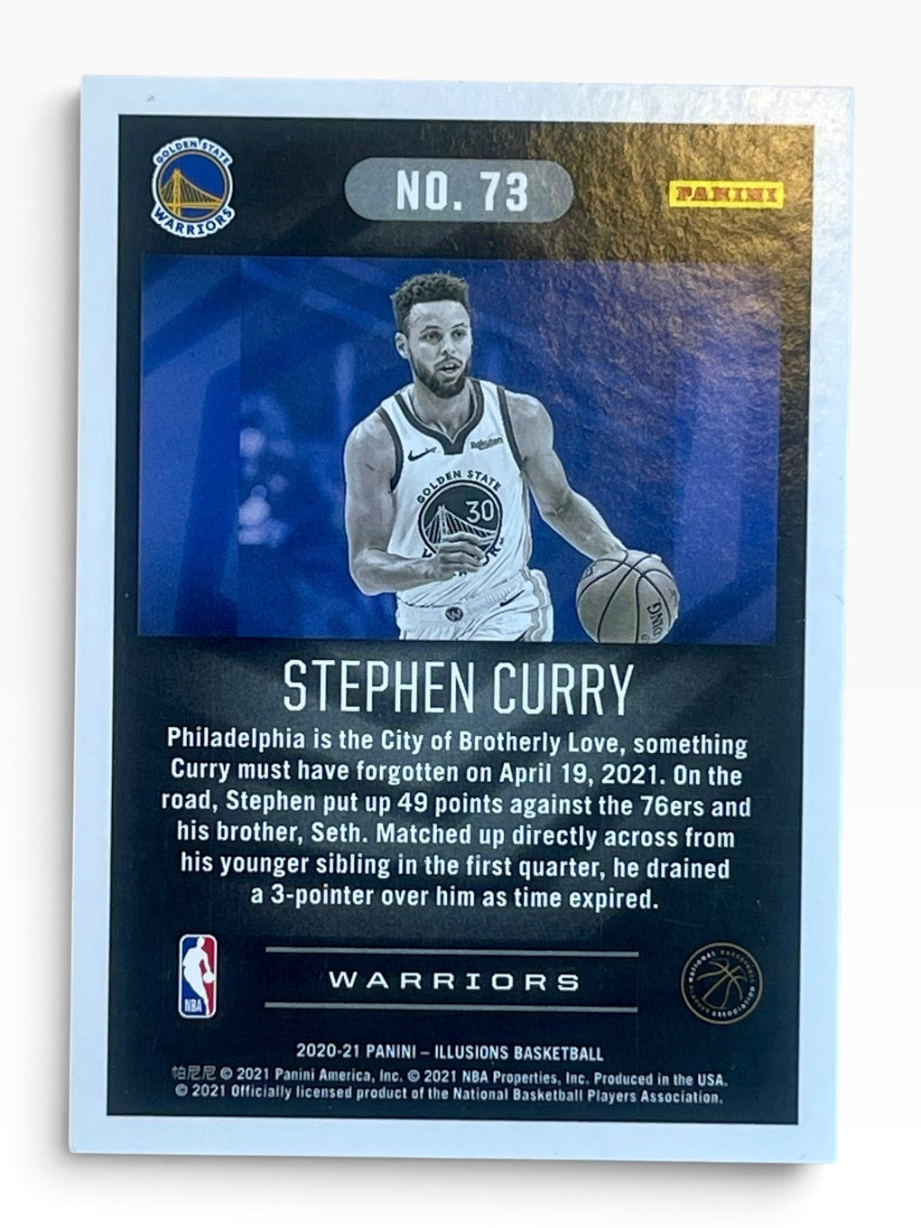 2020-21 Panini Illusions Stephen Curry Orange