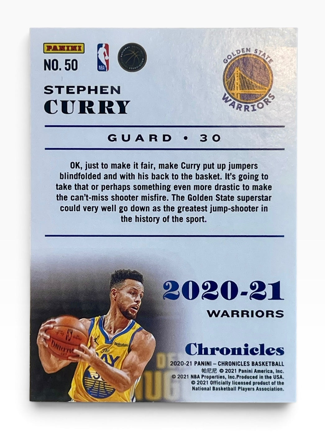 2020-21 Panini Chronicles Stephen Curry
