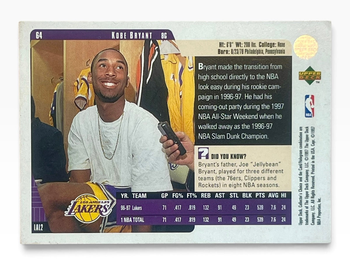 1997 Upper Deck Collector’s Choice Kobe Bryant