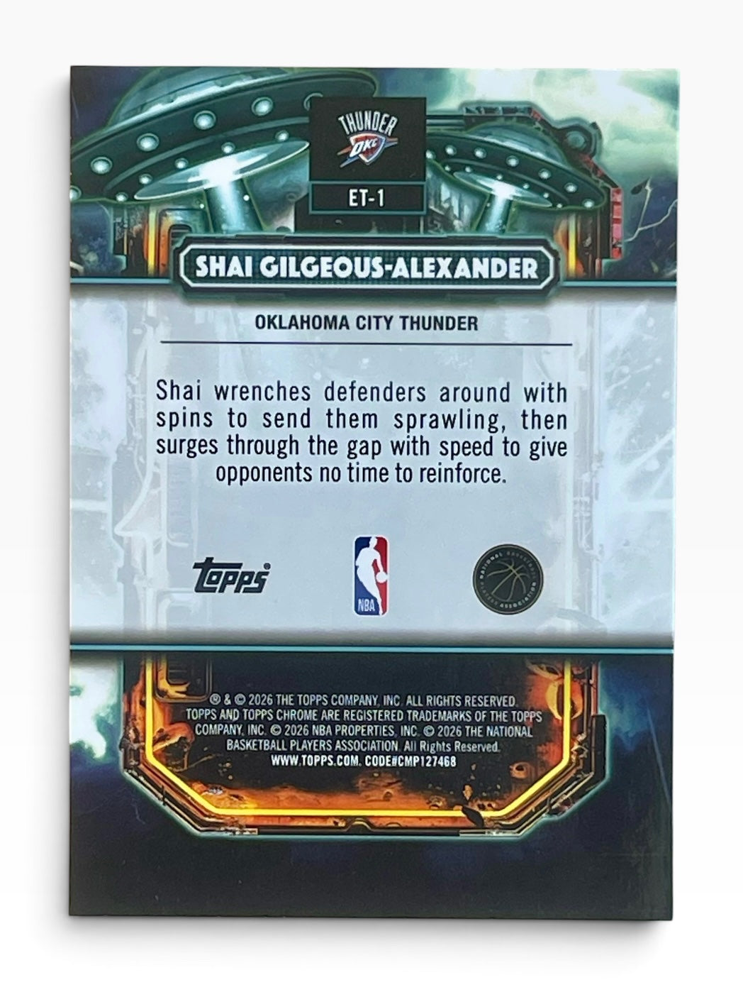 2025-26 Topps Chrome Cosmic Shai Gilgeous-Alexander Extraterrestrial
