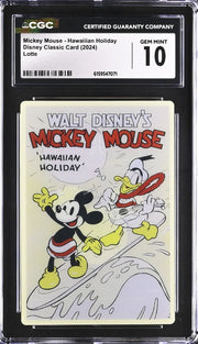 *Rare* Mickey Mouse,  Hawaiiian Holiday, 2024, Disney,  CGC 10