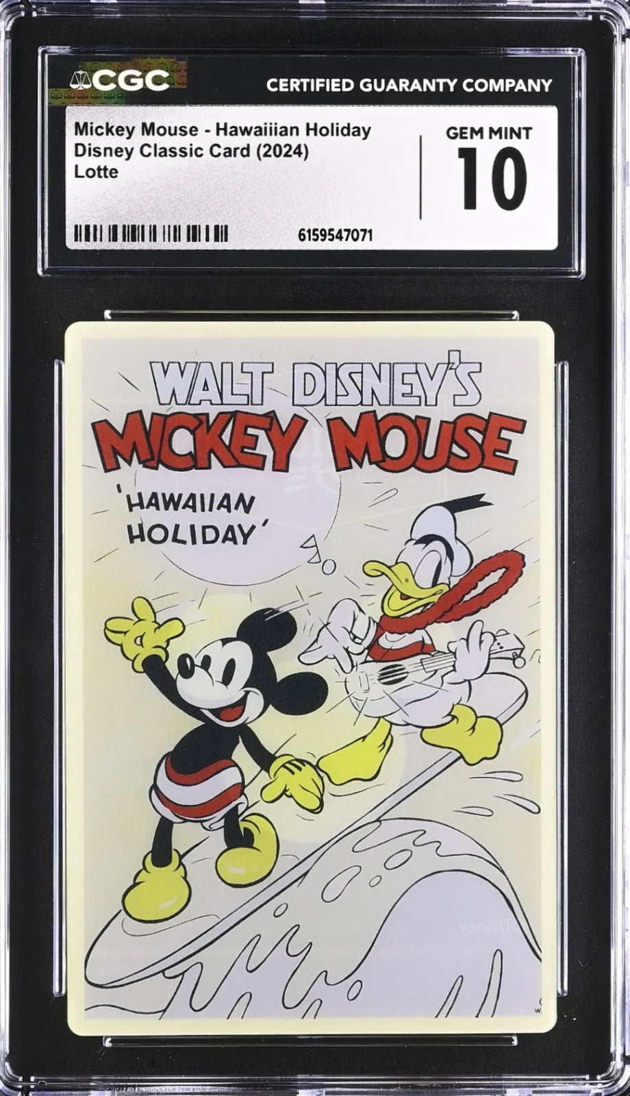 *Rare* Mickey Mouse,  Hawaiiian Holiday, 2024, Disney,  CGC 10