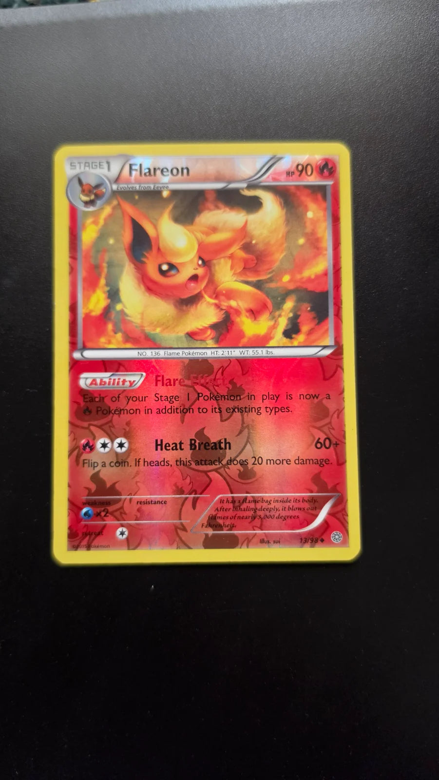 Flareon 13 · Reverse Holofoil (Ancient Origins)