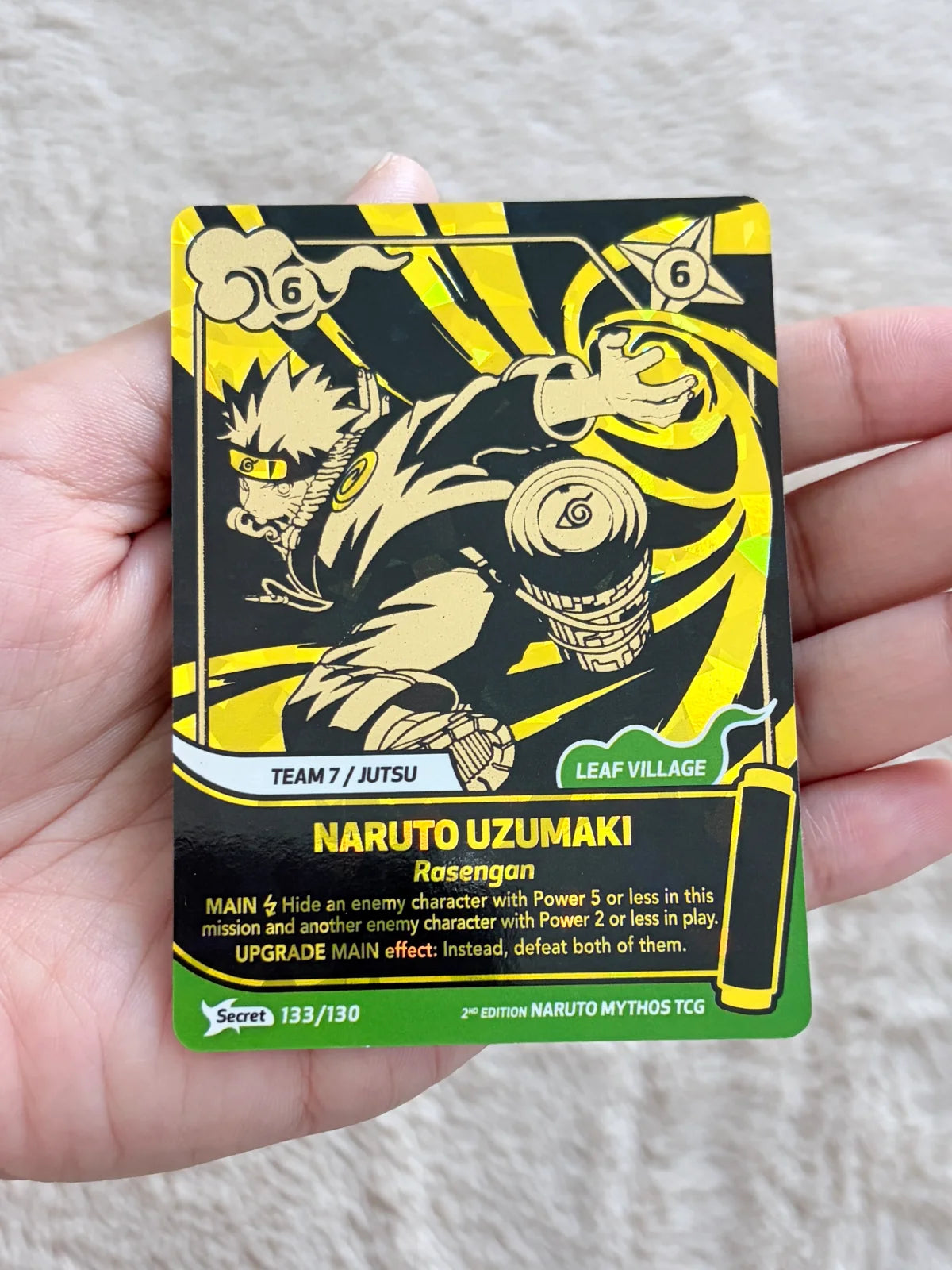 Naruto Mythos 133/130 NARUTO Secret Gold 2nd. Edition