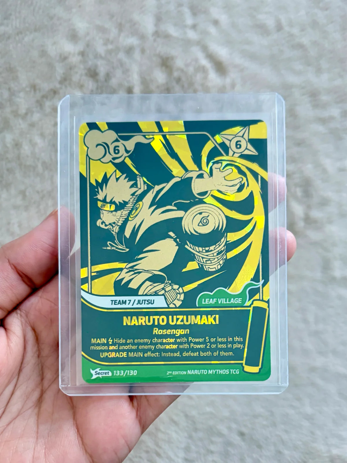 Naruto Mythos 133/130 NARUTO Secret Gold 2nd. Edition