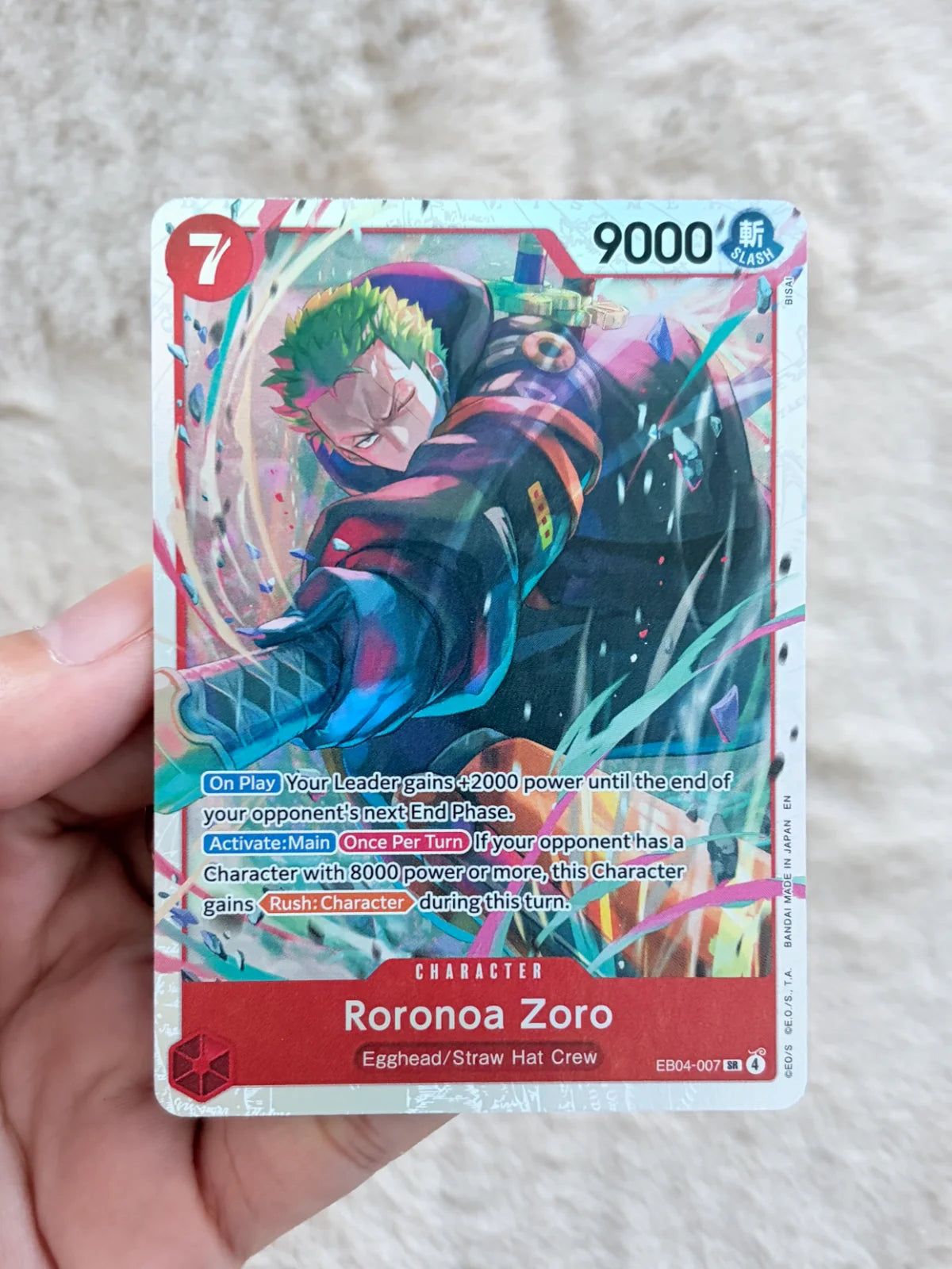 One Piece TCG EB04-007 Roronoa Zoro (SR) English