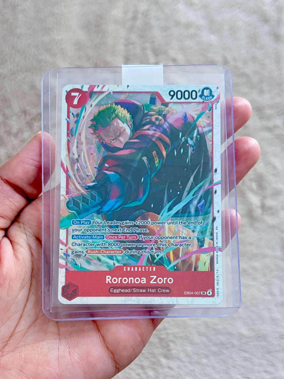 One Piece TCG EB04-007 Roronoa Zoro (SR) English