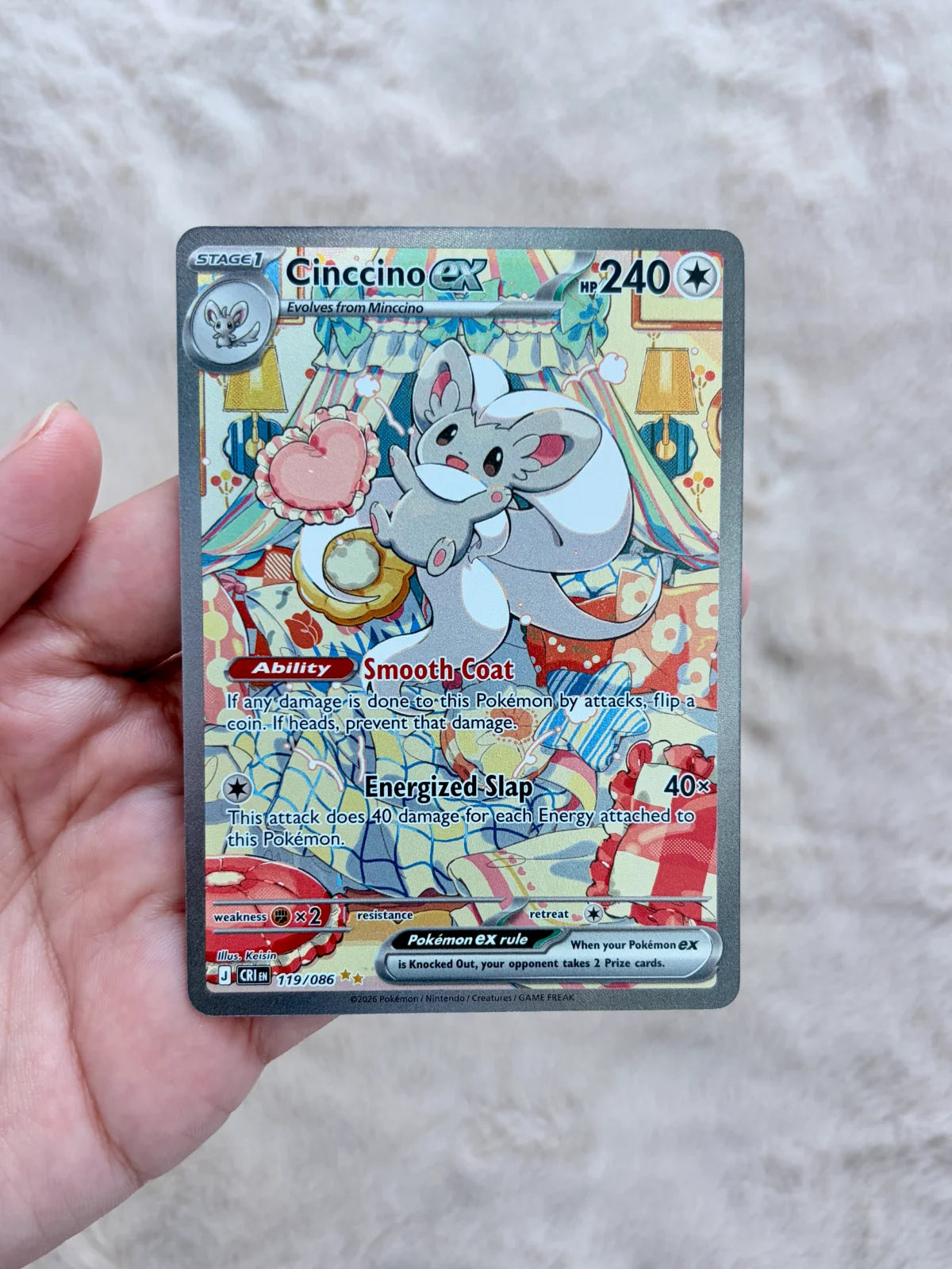 Pokemon TCG Chaos Rising Cinccino 119/086 English