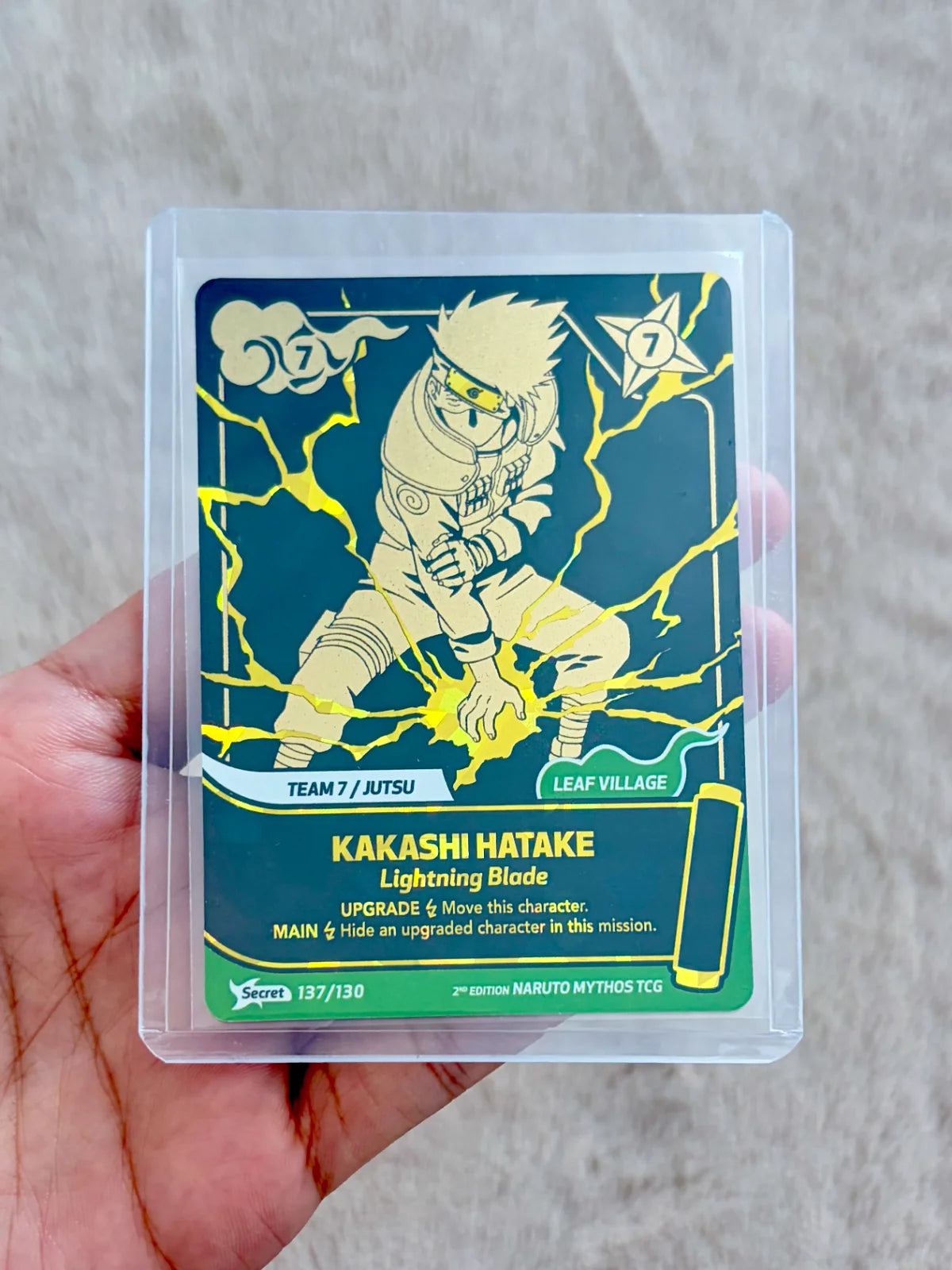 Naruto Mythos 137/130 KAKASHI Secret Gold 2nd. Edition