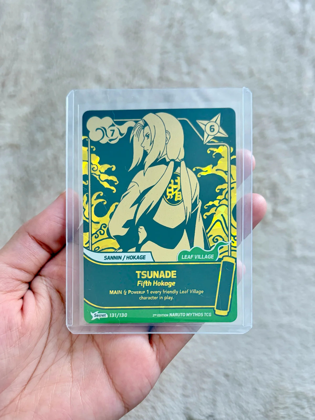 Naruto Mythos 131/130 TSUNADE Secret Gold 2nd. Edition English
