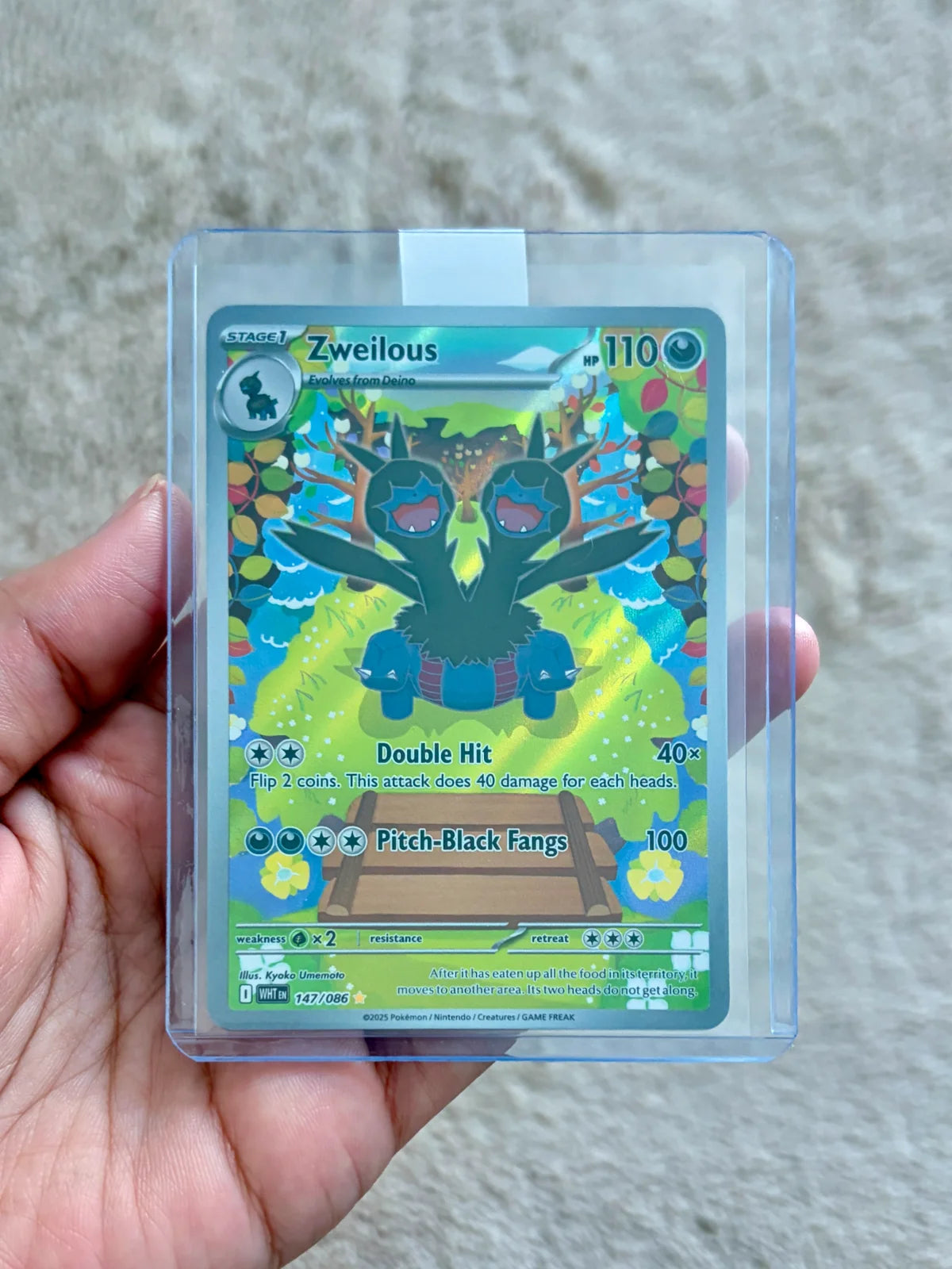 Pokemon TCG: Zweilous 147/086 (White Flare) English