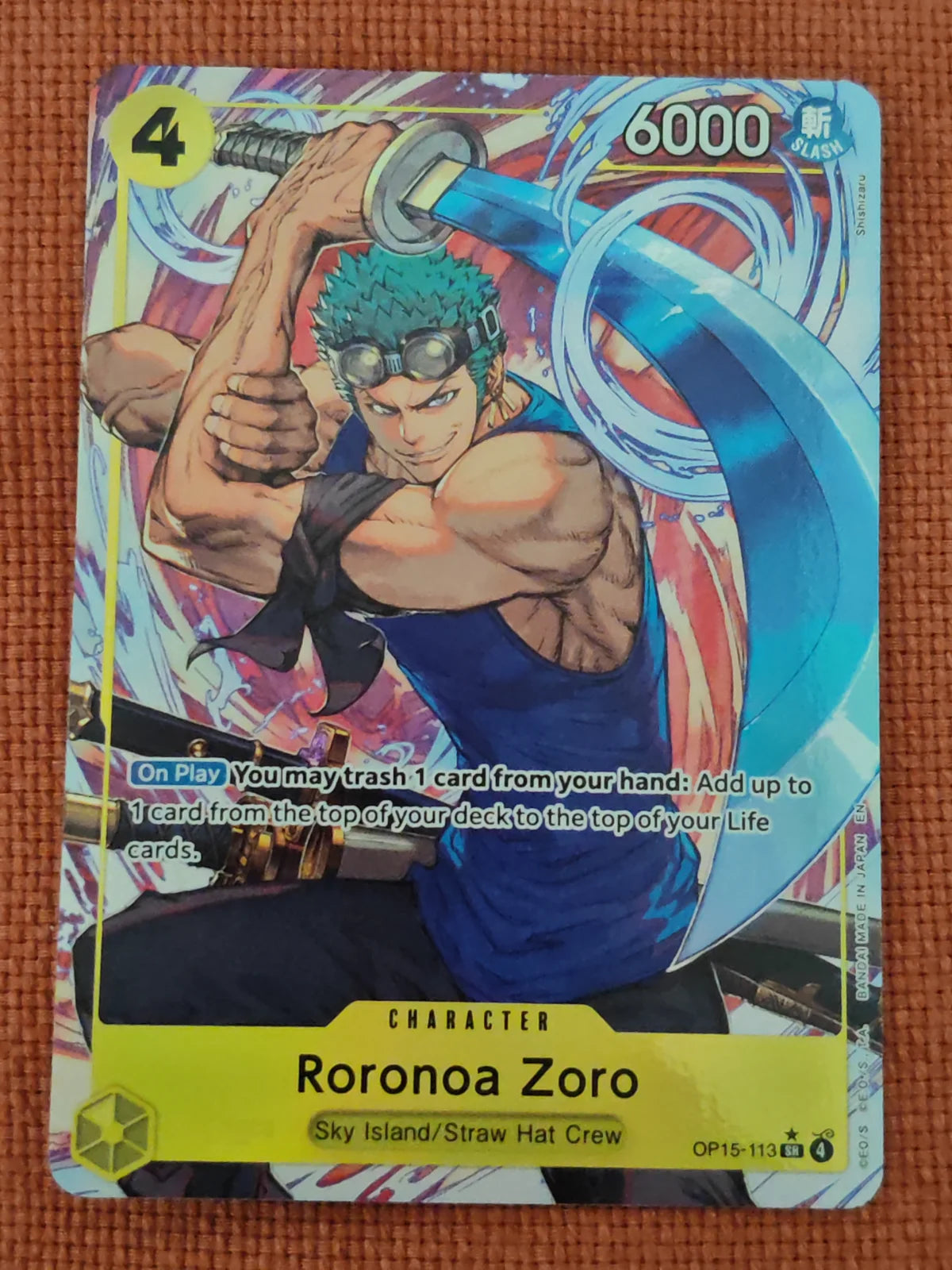 Roronoa Zoro (OP15-113) (Alternate Art) (Adventure on Kami's Island)