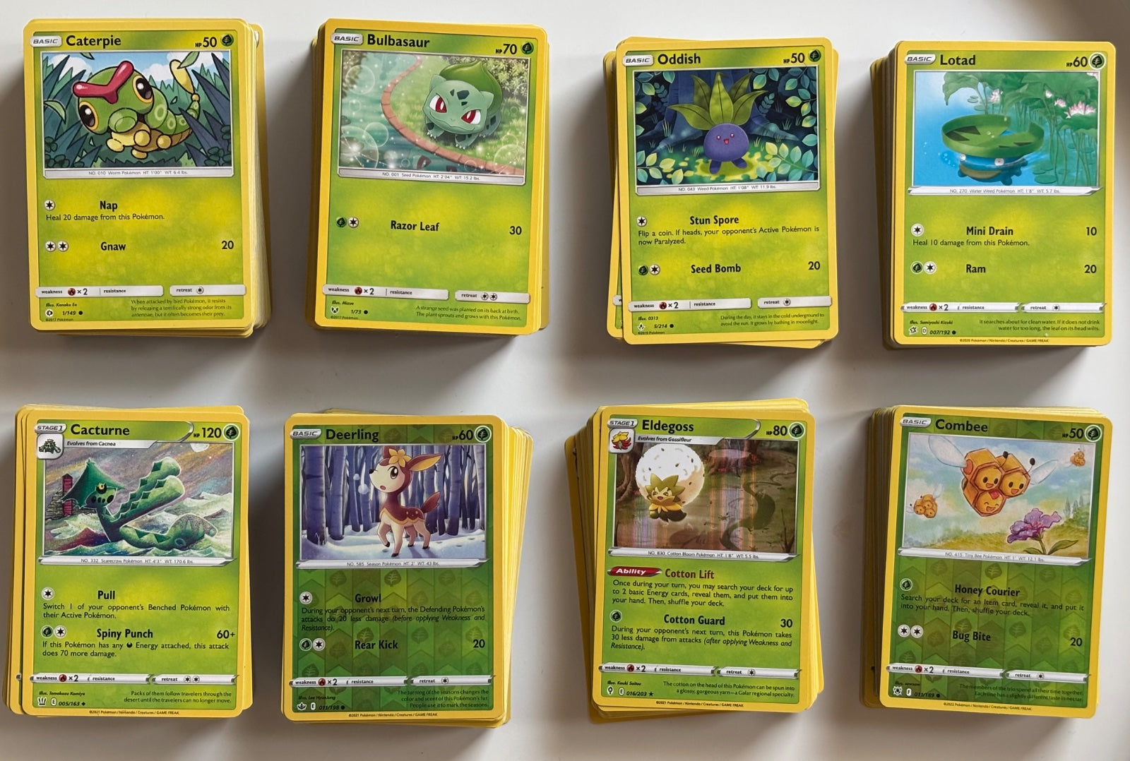 550+ Pokemon cards from incomplete older sets