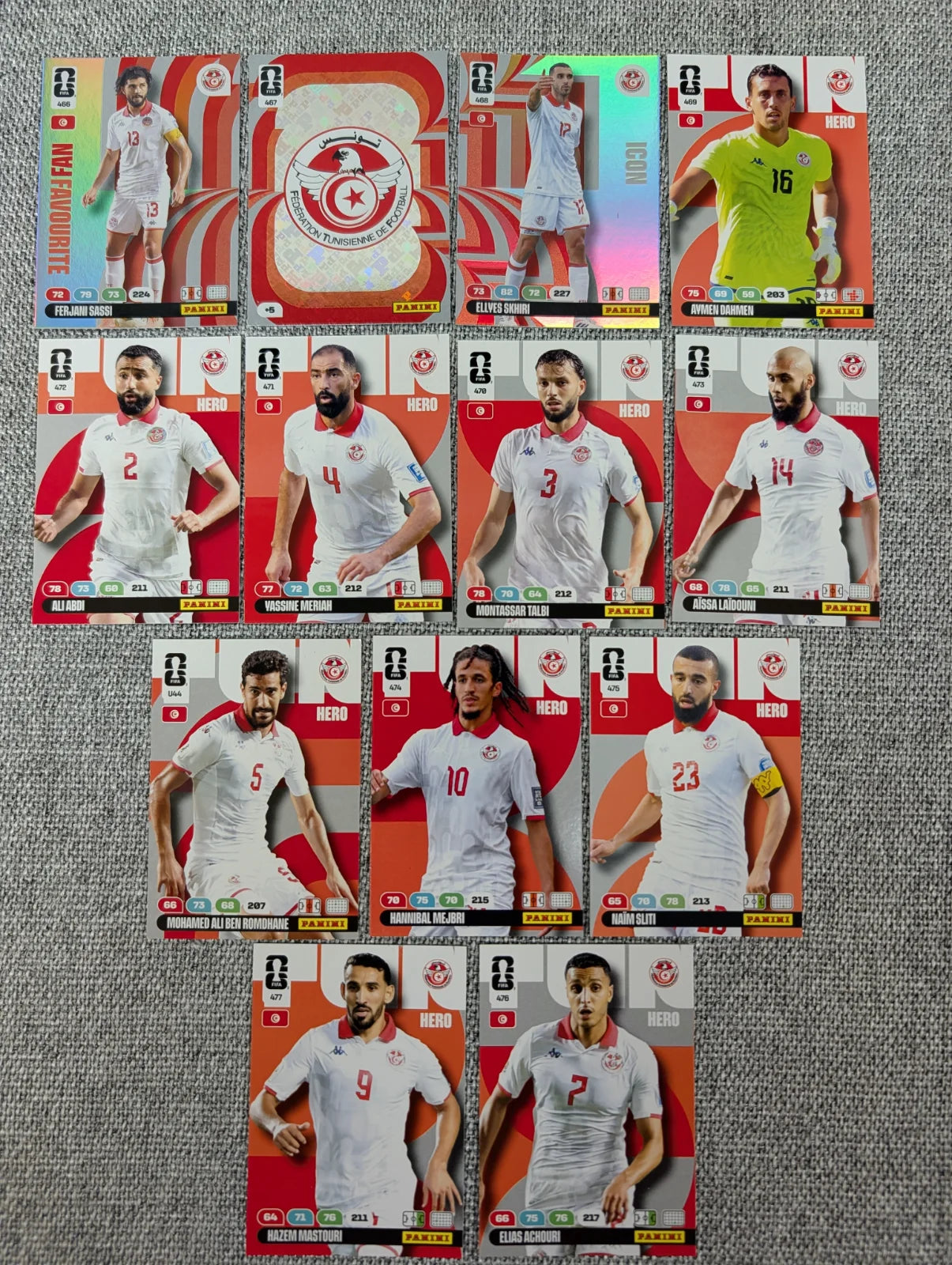 Tunisia - Full Set - Panini Adrenalyn XL World Cup 2026