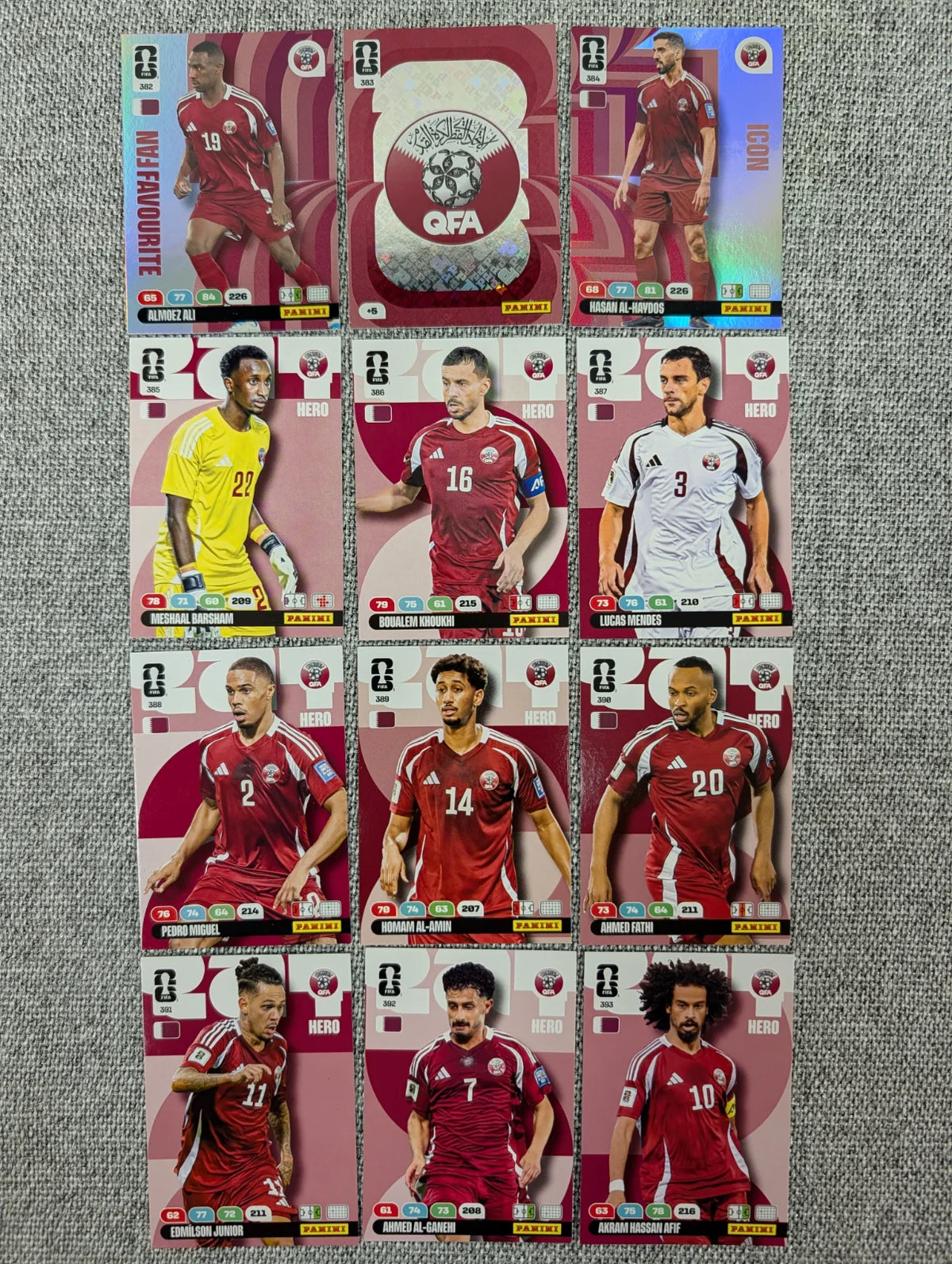 Qatar - Full Set - Panini Adrenalyn XL World Cup 2026