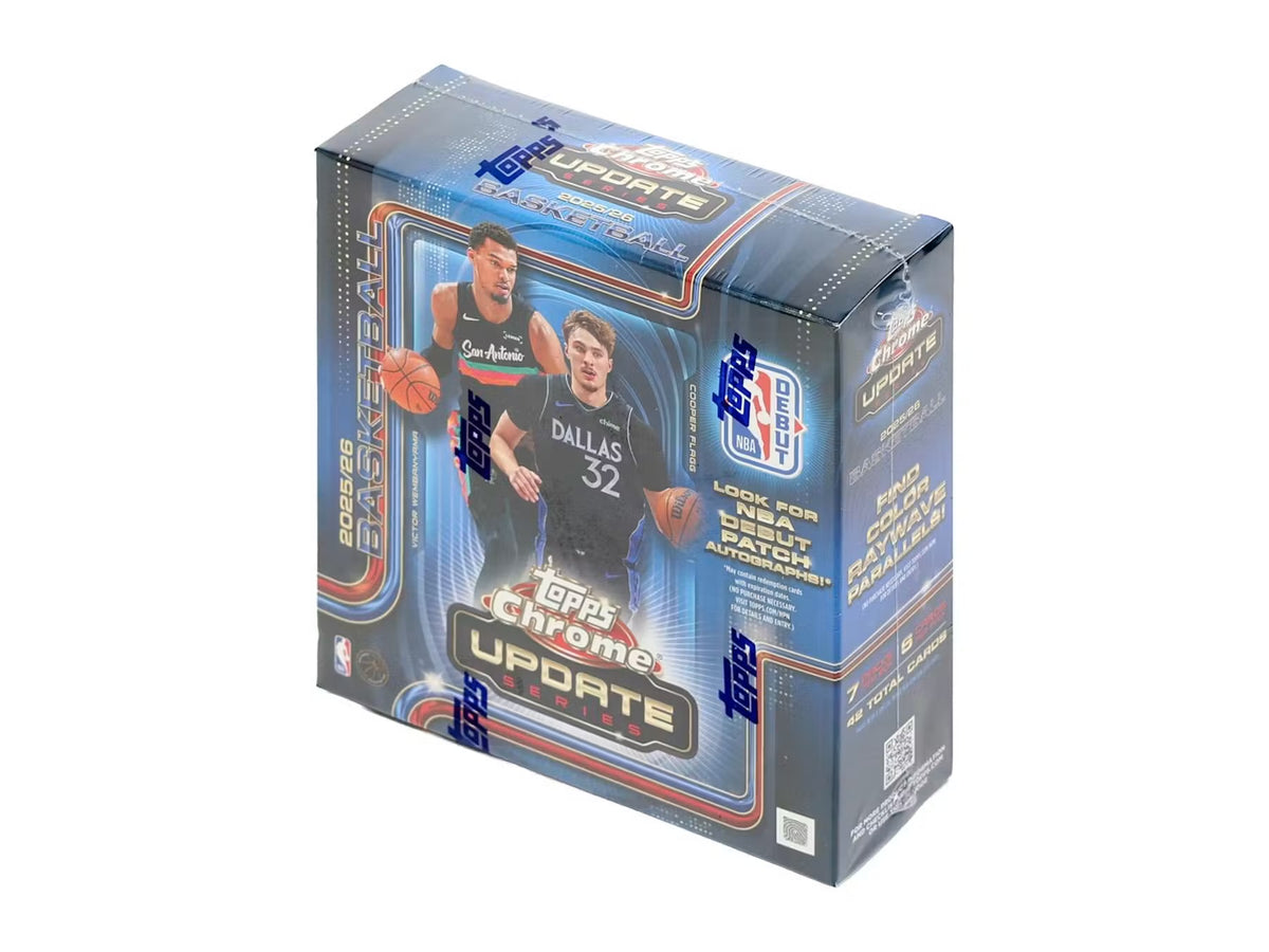 2025-26 Topps NBA Chrome Updates Mega Box Trading Cards