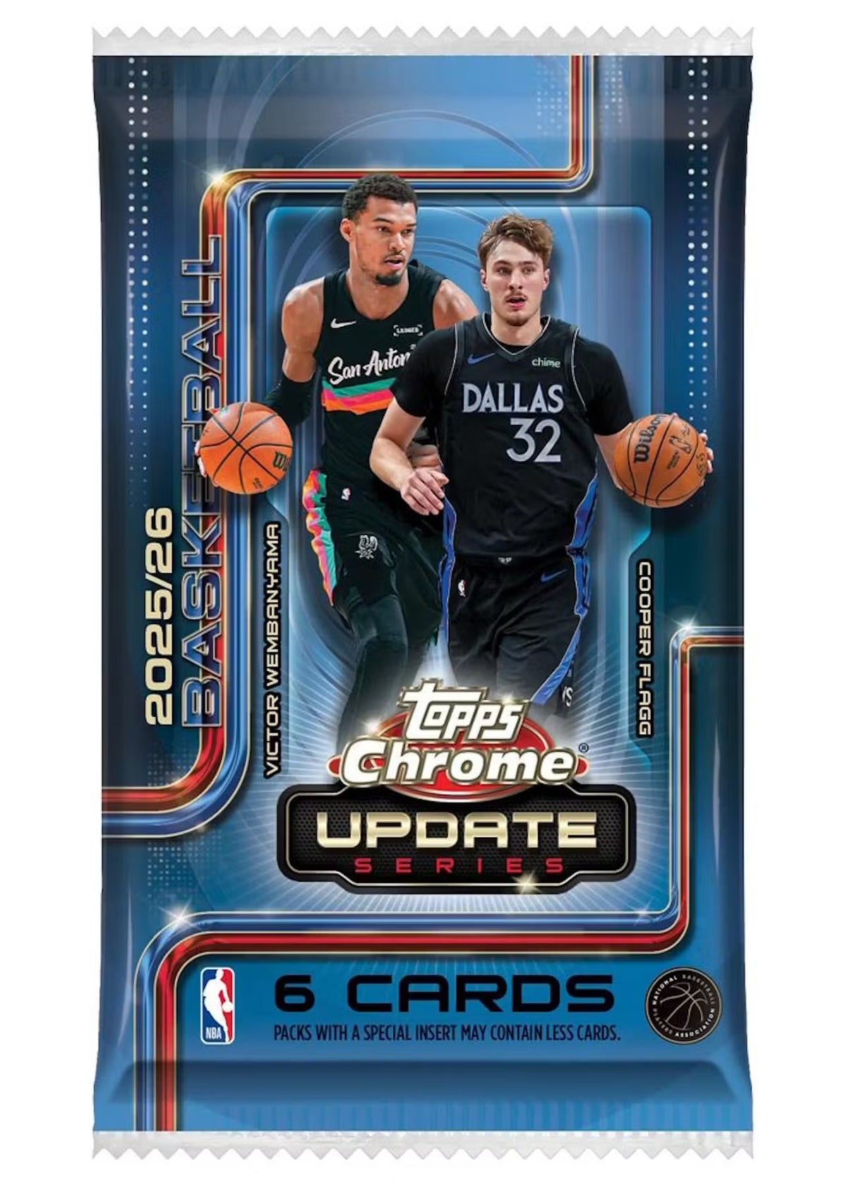 2025-26 Topps NBA Chrome Updates Mega Box Trading Cards