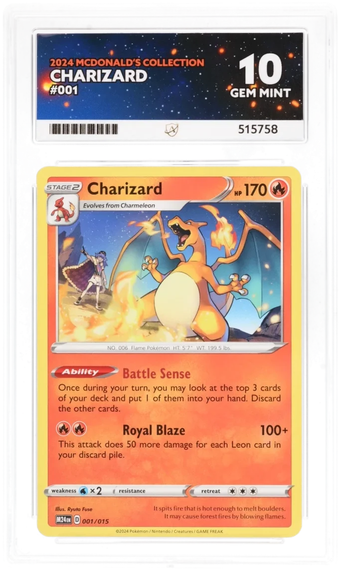 Charizard 001/015 (McDonald's Promos 2024) — ACE 10
