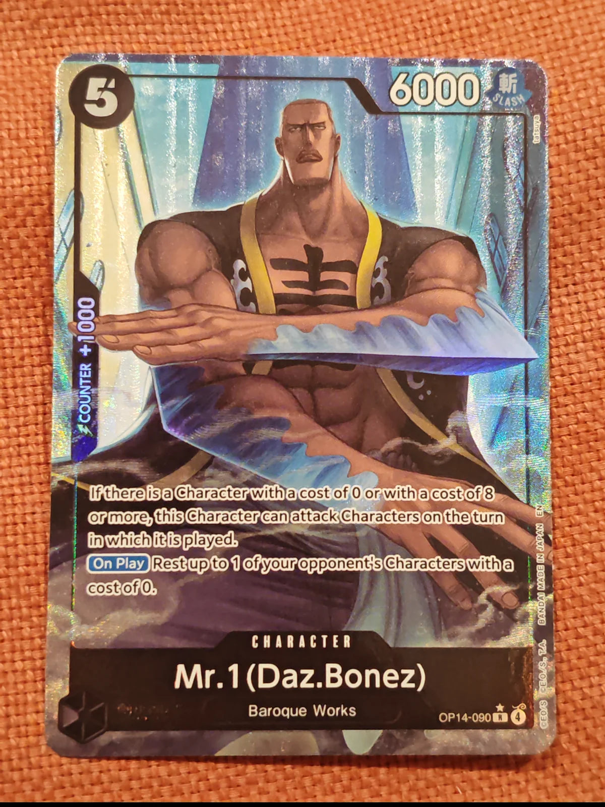 Mr.1 (Daz.Bonez) (Alternate Art) OP14-090 (The Azure Sea's Seven)
