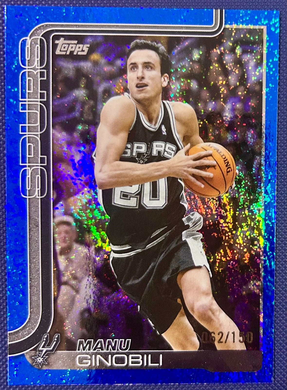 Manu Ginobili 2025 Topps Blue Holo Foil /150
