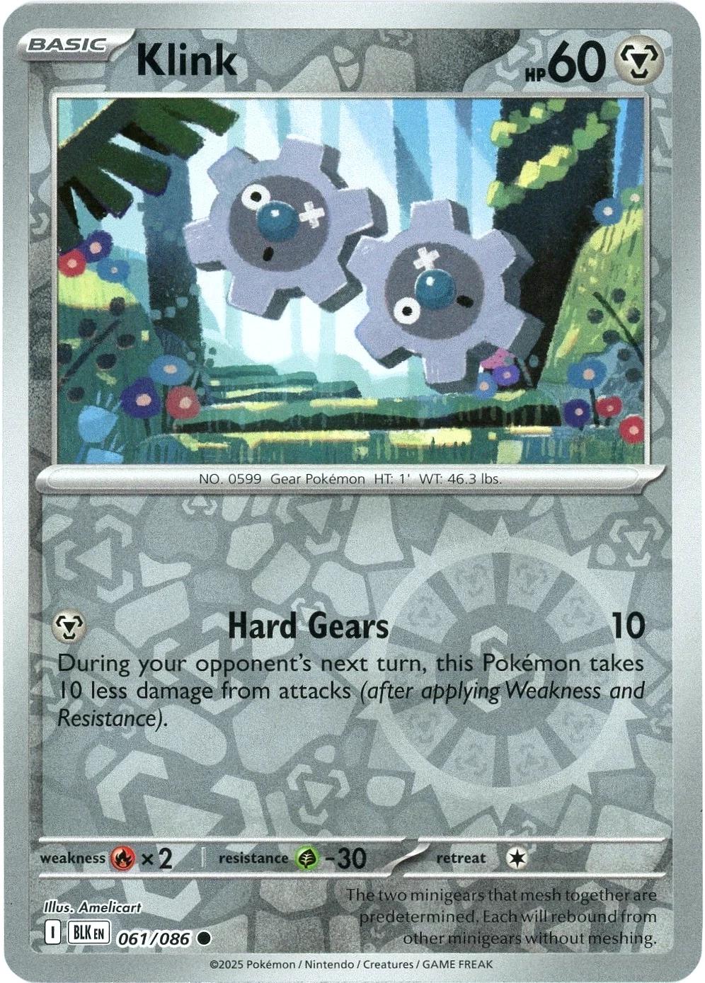 Klink 061/086 · Reverse Holofoil (Black Bolt)
