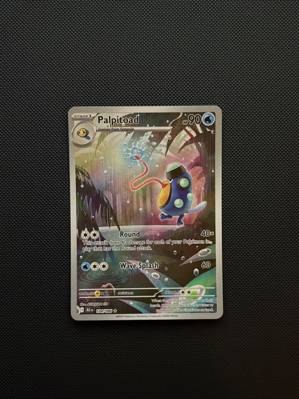 Palpitoad 104/086 (Black Bolt)