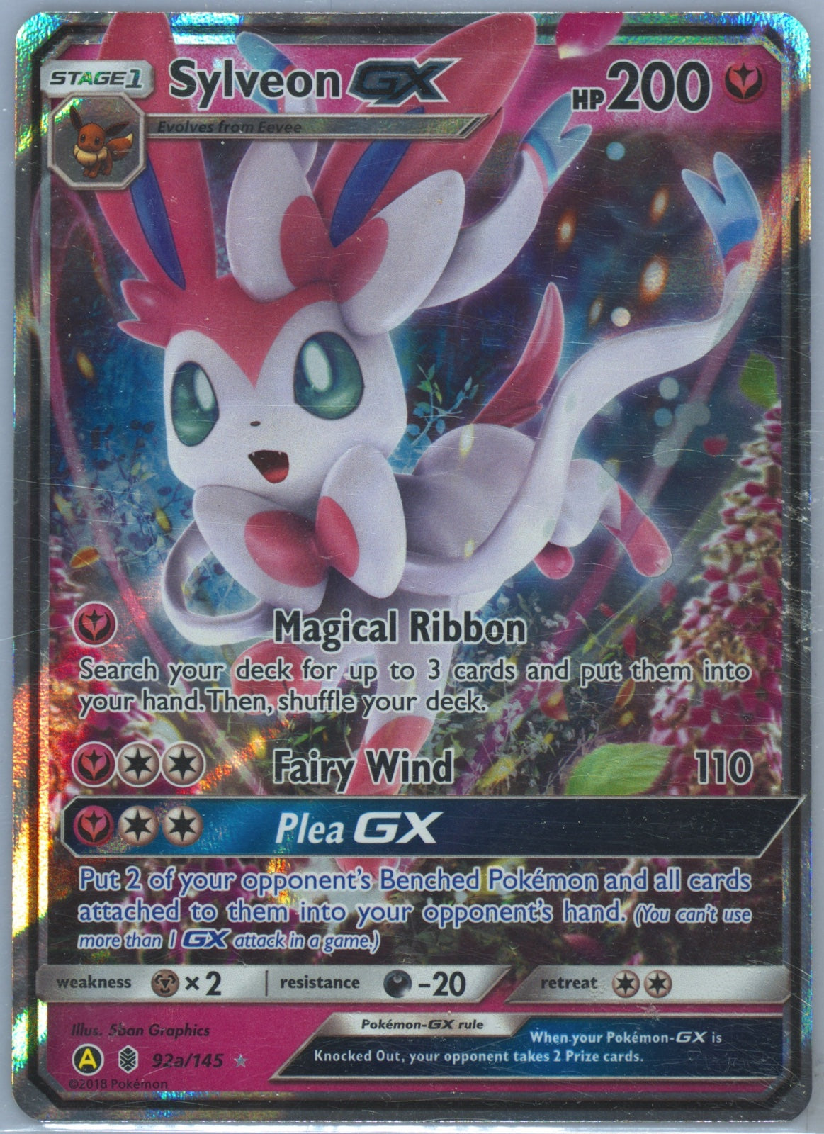 Sylveon GX 92a/145 (Alternate Art Promos) — PSA 10