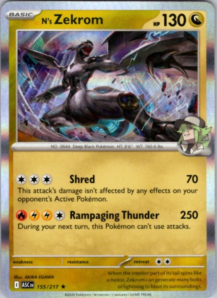 N's Zekrom 155/217 (Ascended Heroes)