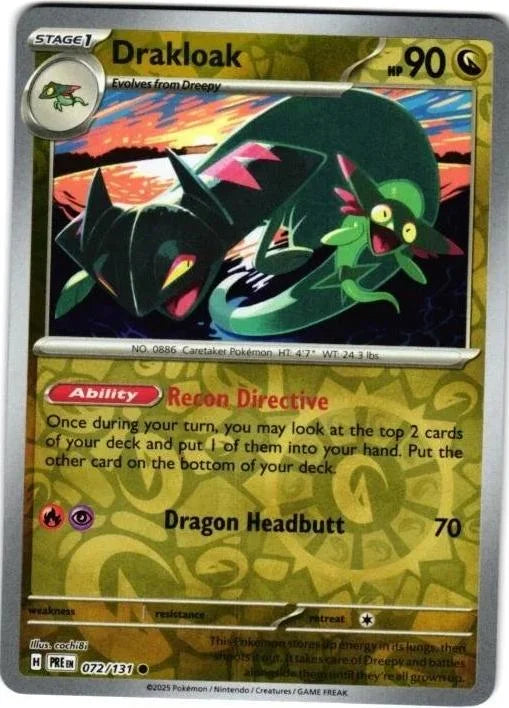Drakloak 072/131 · Reverse Holofoil (Prismatic Evolutions)