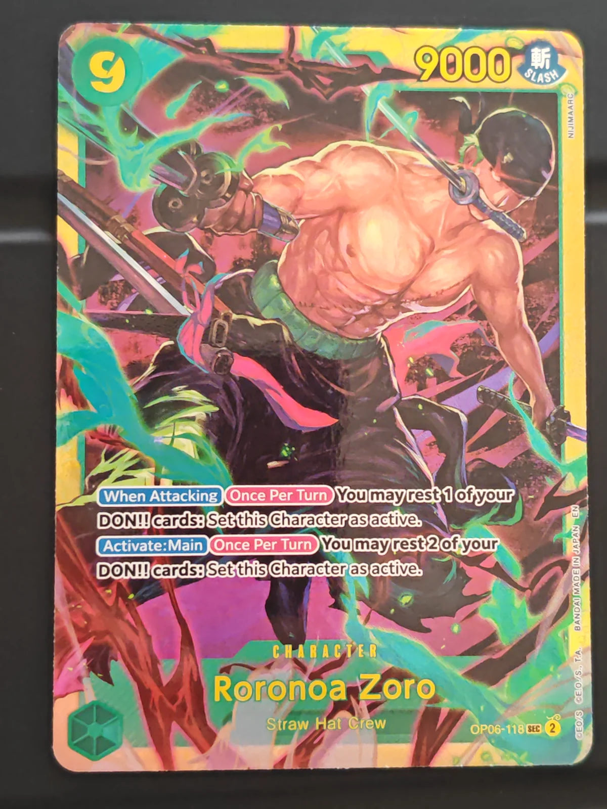 Roronoa Zoro (Reprint) OP06-118 · Foil (Premium Booster -The Best- Vol. 2)