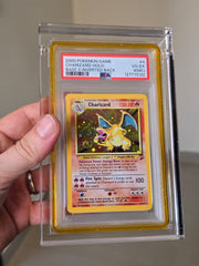 Charizard 4 (Base Set 2) — PSA 4— Inverted Back, Miscut — POP 1 —  SWIRL Fireball