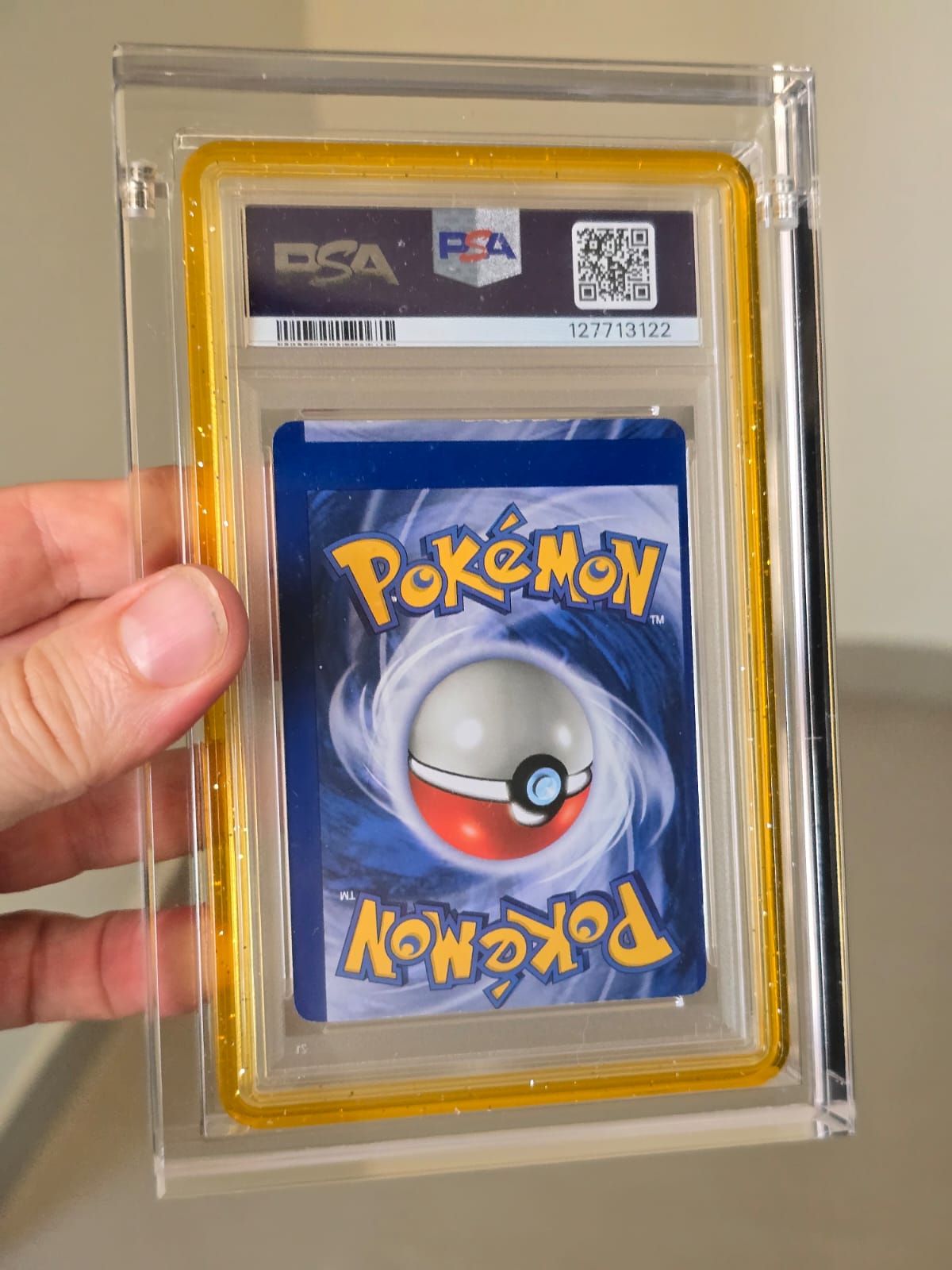 Charizard 4 (Base Set 2) — PSA 4— Inverted Back, Miscut — POP 1 —  SWIRL Fireball