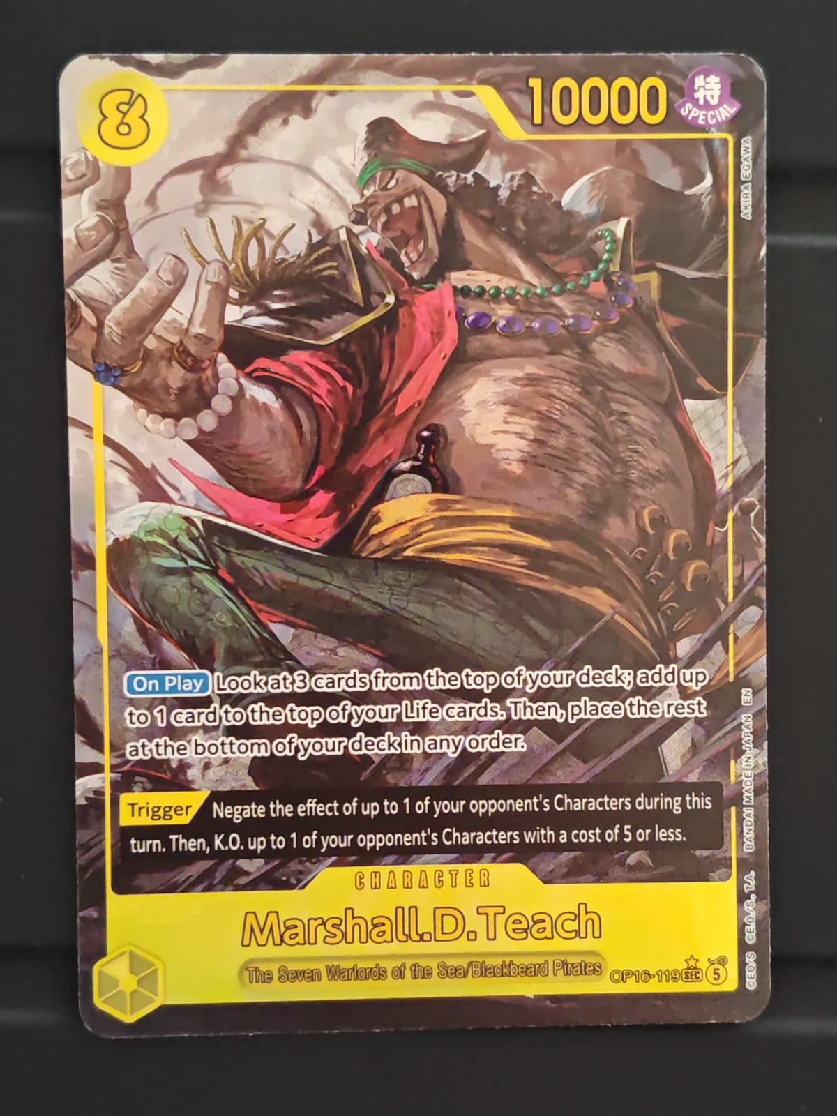 Marshall.D.Teach (119) (Alternate Art) OP16-119 (The Time of Battle)