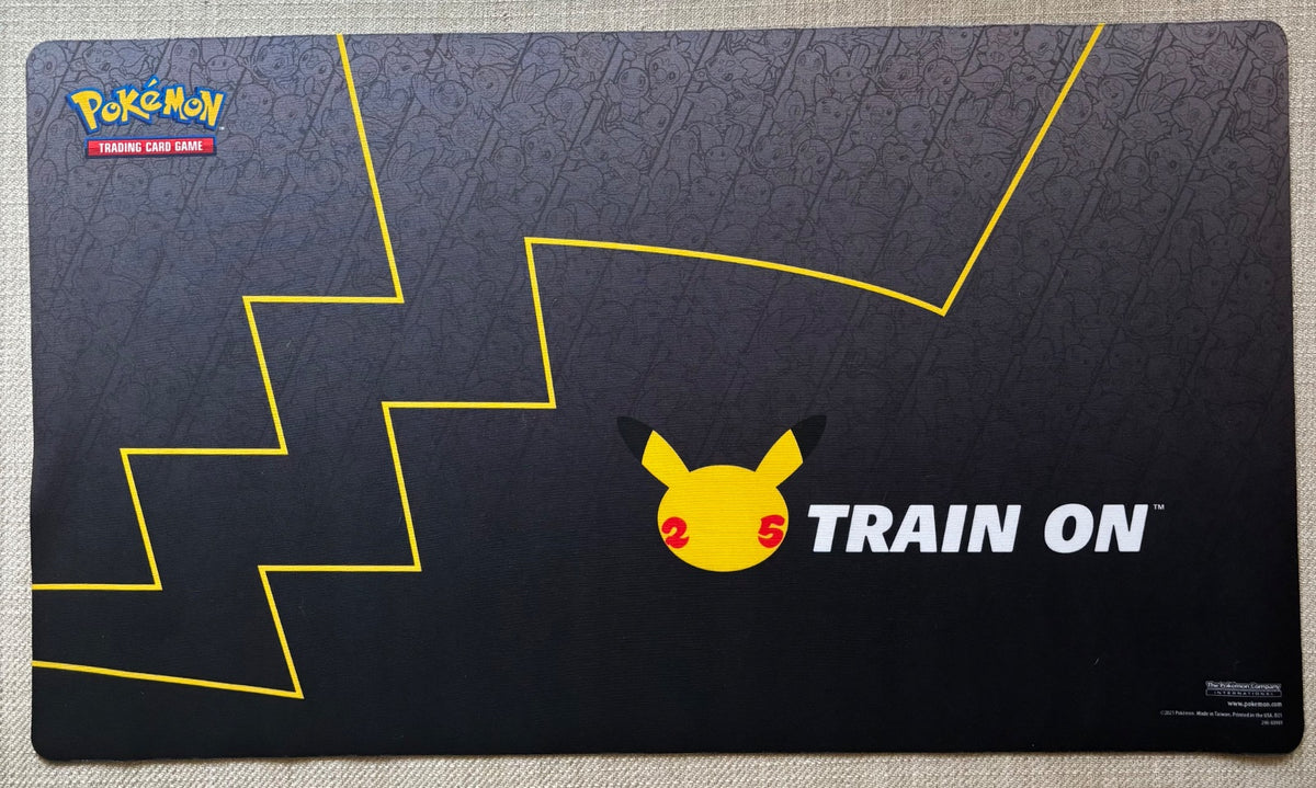 Pokémon 25th Anniversary “Train On” Pikachu Playmat