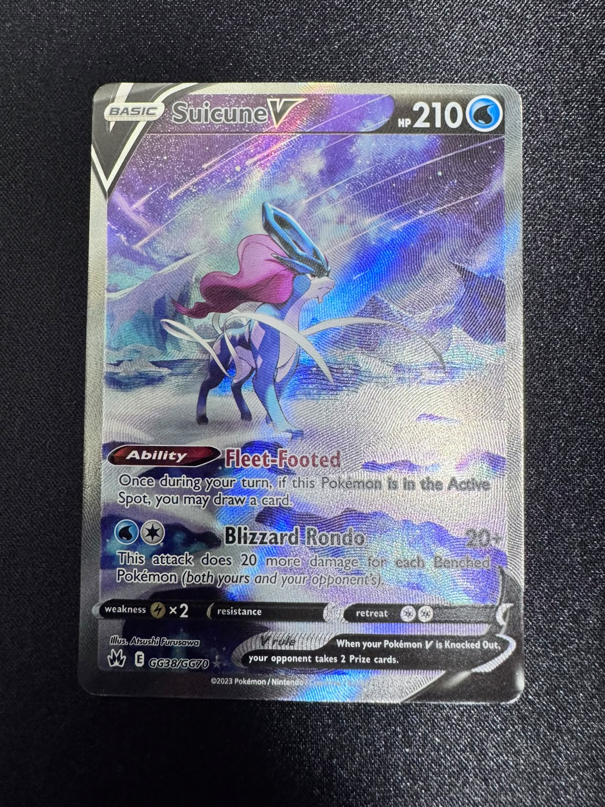 Suicune V GG38/GG70 (Crown Zenith: Galarian Gallery)